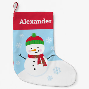 Persoonlijke Snowman Kerstmis stoppen voor kindere Kleine Kerstsok