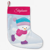 Persoonlijke Snowman Kleine Kerstsok (Voorkant)