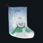 Persoonlijke Snowman Kleine Kerstsok<br><div class="desc">Persoonlijke Snowman</div>