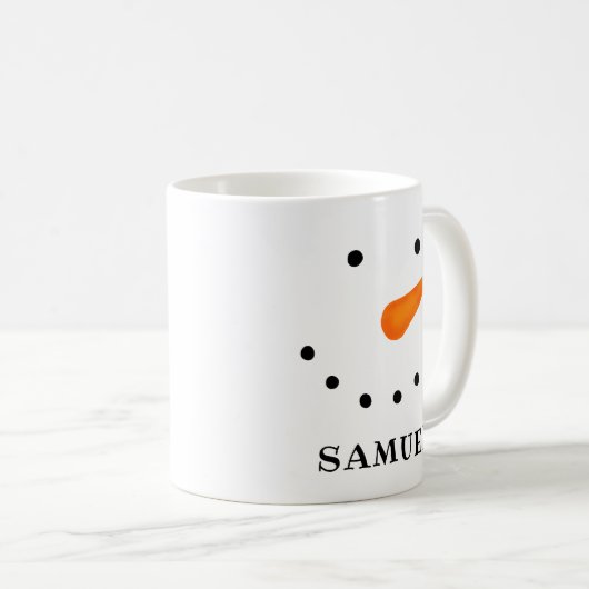 Persoonlijke Snowman Koffiemok (Voorkant rechts)
