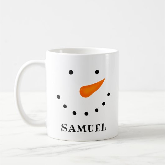 Persoonlijke Snowman Koffiemok (Links)