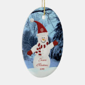 Persoonlijke Snowman Ornament (Rechts)