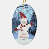 Persoonlijke Snowman Ornament (Links)