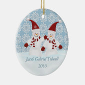 Persoonlijke Snowman Ornament (Rechts)