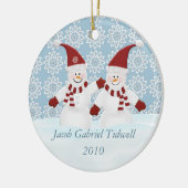 Persoonlijke Snowman Ornament (Links)