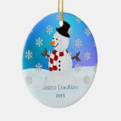 Persoonlijke Snowman Ornament (Rechts)