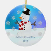 Persoonlijke Snowman Ornament (Voorkant)