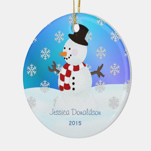 Persoonlijke Snowman Ornament (Links)