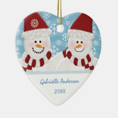 Persoonlijke Snowman Ornament (Rechts)