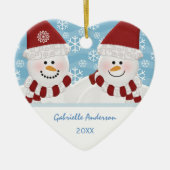 Persoonlijke Snowman Ornament (Voorkant)