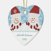 Persoonlijke Snowman Ornament (Links)