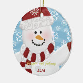 Persoonlijke Snowman Ornament (Links)