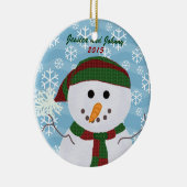 Persoonlijke Snowman Ornament (Rechts)
