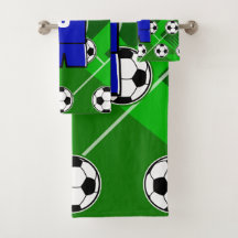 Persoonlijke Soccer Jersey Blue met White