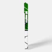 Persoonlijke Soccer Jersey Blue met White Case-Mate iPhone Case (Achterkant / Links)