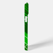 Persoonlijke Soccer Jersey Blue met White Case-Mate iPhone Case (Achterkant / Rechts)