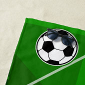 Persoonlijke Soccer Jersey Blue met White Strandlaken (In situ)