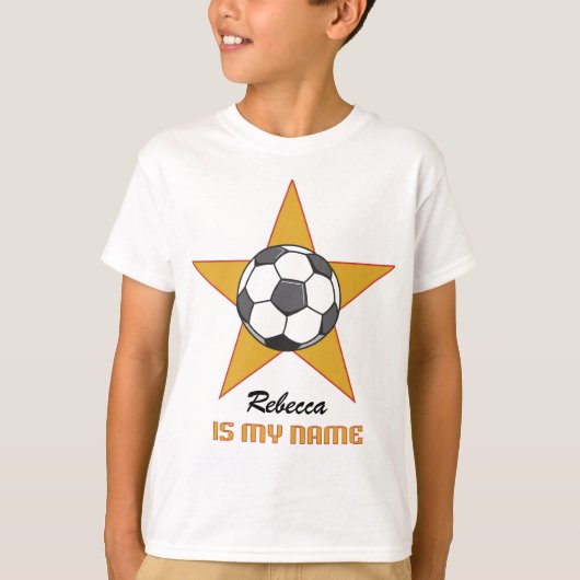 Persoonlijke Soccer Star T-Shirt (Voorkant)