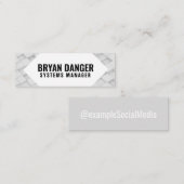 Persoonlijke sociale media voor de "Box World" Mini Visitekaartje (Voorkant / Achterkant)