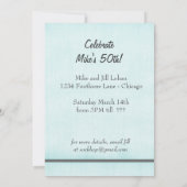 Persoonlijke Sock Hop Birthday Party Retro Kaart (Achterkant)