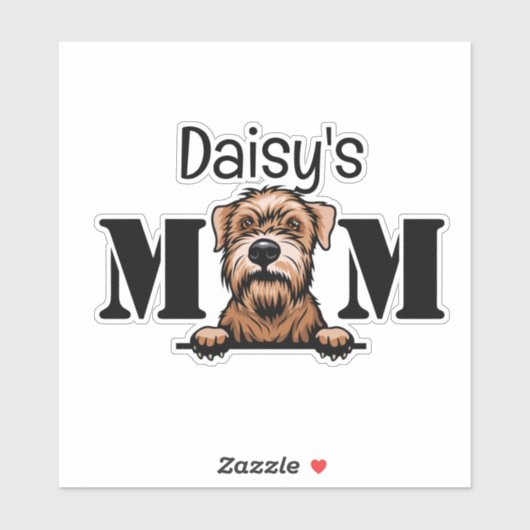 Persoonlijke Soft Coated Wheaten Terrier Moeder Sticker (Vel)