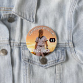 Persoonlijke Softbal Fotoknop Ronde Button 7,6 Cm (In situ)