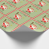 Persoonlijke Softbal Kerst Cadeaupapier (Hoek)