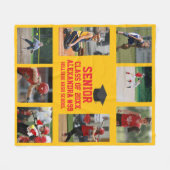 Persoonlijke Softbal Senioren Avond Afstuderen Gra Fleece Deken (Voorkant (Horizontaal))