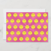 Persoonlijke Softbal Verjaardagsfeest Uitnodiginge Kaart (Achterkant)