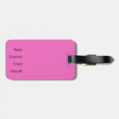 Persoonlijke Softball Girls Words and Silhouettes Bagagelabel (Achterkant horizontaal)