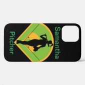 Persoonlijke Softball iPhone/iPad-draagtas Case-Mate iPhone Case (Achterkant (horizontaal))