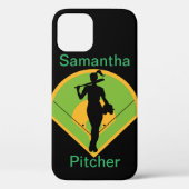 Persoonlijke Softball iPhone/iPad-draagtas Case-Mate iPhone Case (Achterkant)