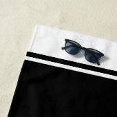 Persoonlijke Softball Speler VOEG NAAM TOE Retro T Strandlaken (In situ)