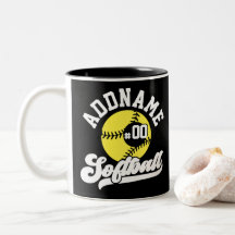 Persoonlijke Softball Speler VOEG NAAM TOE Retro T