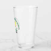 Persoonlijke softbalspeler op groene middelbare sc glas (Links)