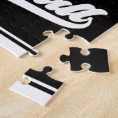 Persoonlijke Softbalspeler VOEG NAAM TOE Retro Tea Legpuzzel (Zijkant)
