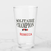 Persoonlijke Solitaire Champion Glas (Voorkant)