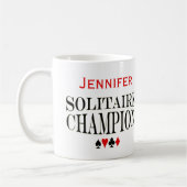 Persoonlijke Solitaire Champion Koffiemok (Links)