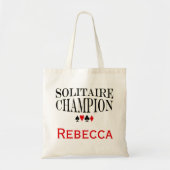 Persoonlijke Solitaire Champion Tote Bag (Voorkant)