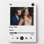 Persoonlijke songtekst foto voor het paar fotoplaat (voorkant)