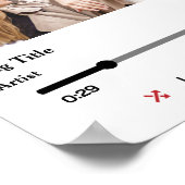 Persoonlijke songtekst foto voor het paar poster (Hoek)