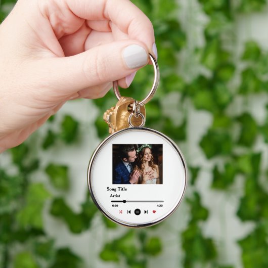 Persoonlijke songtekst foto voor het paar sleutelhanger (Hand)