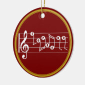 Persoonlijke Soprano Singer Musical Keramisch Ornament (Links)