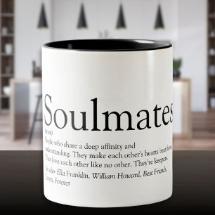 Persoonlijke Soulmates Definitie Twee-Tons Koffie Tweekleurige Koffiemok