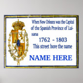 Persoonlijke Spaanse Art Wall Poster (Voorkant)