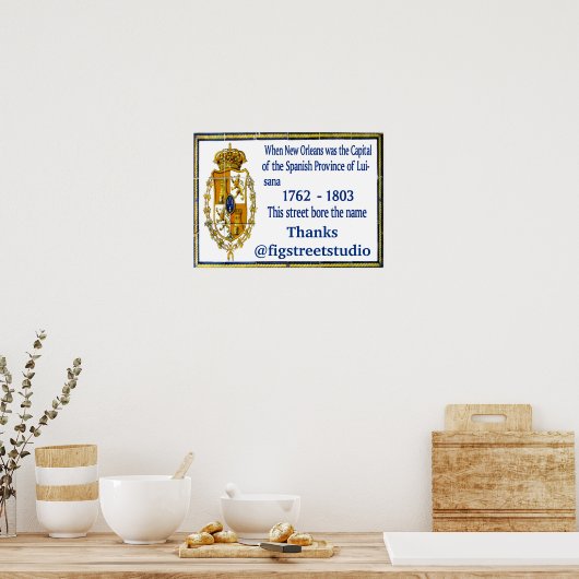 Persoonlijke Spaanse Art Wall Poster (Keuken)
