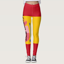 Persoonlijke Spaanse supporter voetbal Leggings