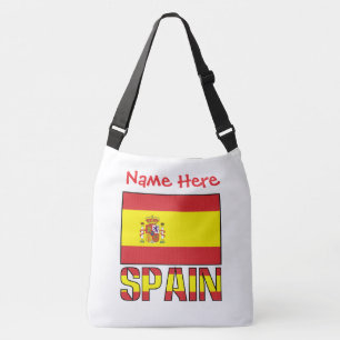 Persoonlijke Spaanse Vlag Erfgoed Crossbody Tas