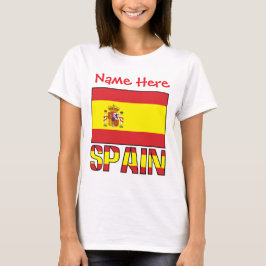 Persoonlijke Spaanse Vlag Erfgoed Dames- T-shirt