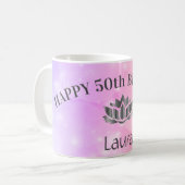 Persoonlijke Sparkly 50th Birthday Mok (Voorkant links)